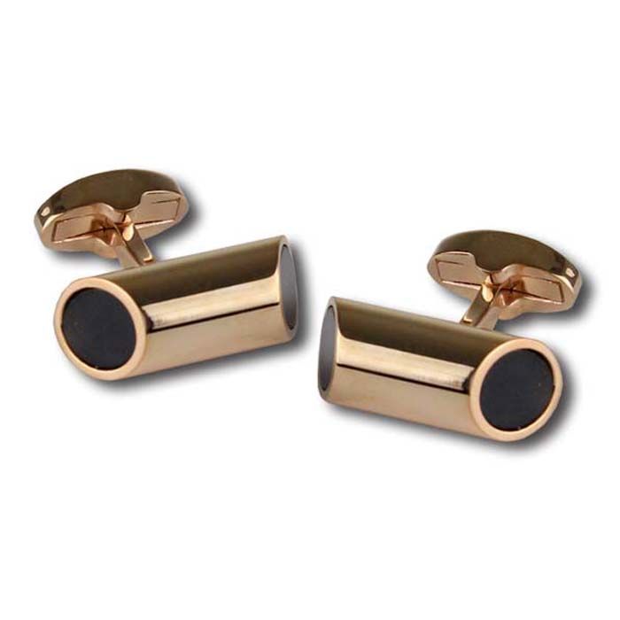 23160N Rose Gold Cuff Link Set