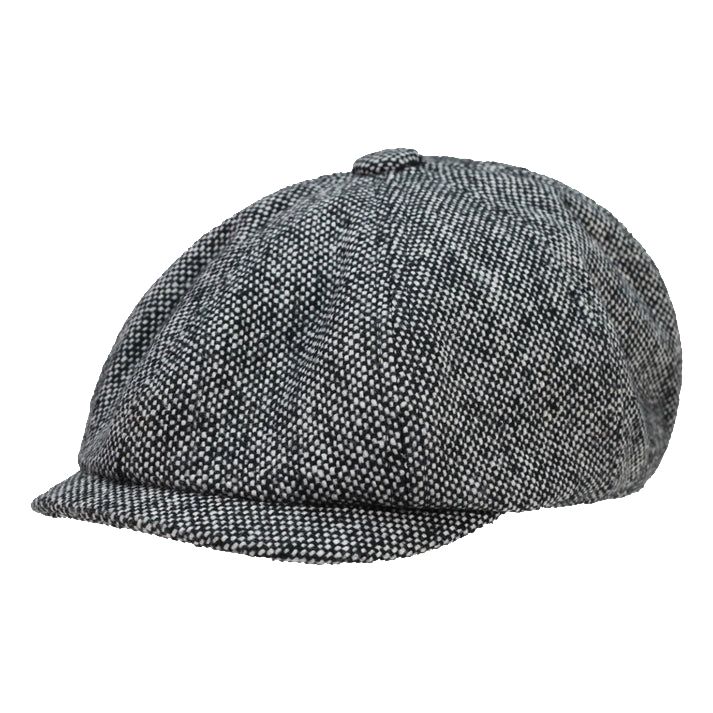 795384 8-Panel Marl Tweed Flat Cap