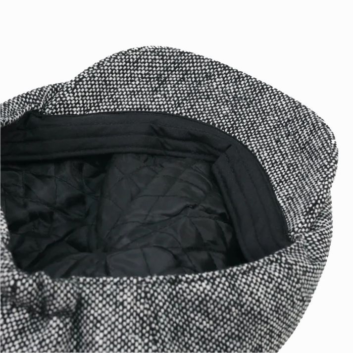 795384 8-Panel Marl Tweed Flat Cap