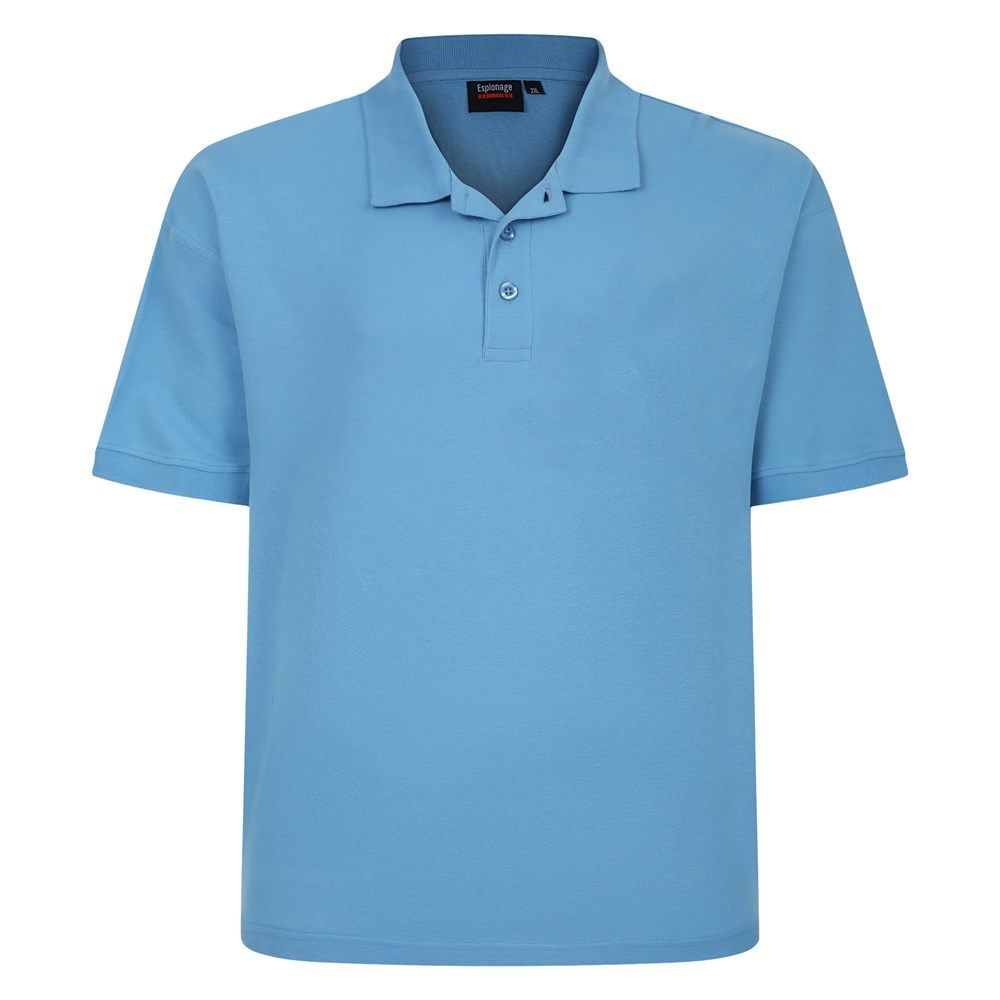A10073XT Tall Fit Espionage Pique Polo Shirt (Mid Blue)