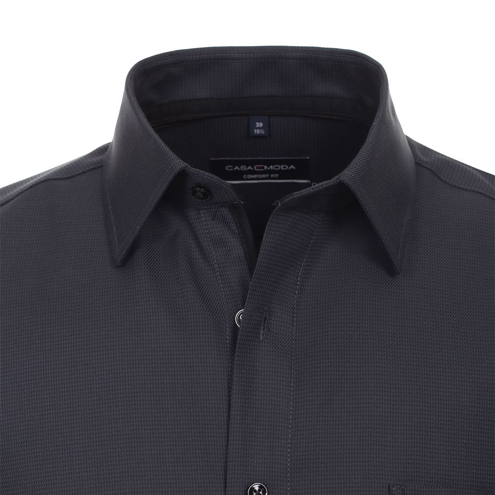 A10315XT Tall Fit Casamoda Premium Formal Shirt (Black)