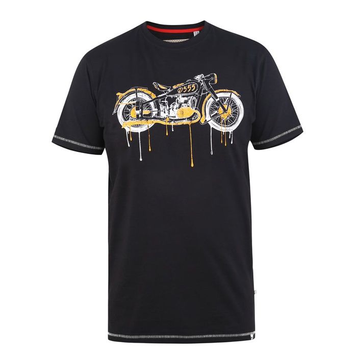 A10848XT Tall Fit D555 Motorbike Printed T-Shirt