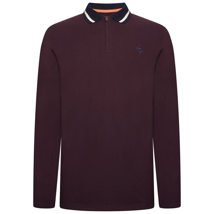 A10926XT Tall Fit Grey Hawk L/S Polo Shirt