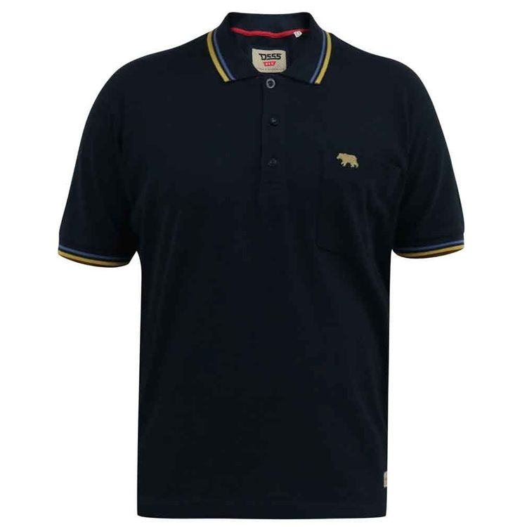 A11081XT Tall Fit D555 Pique Polo Shirt (Navy)
