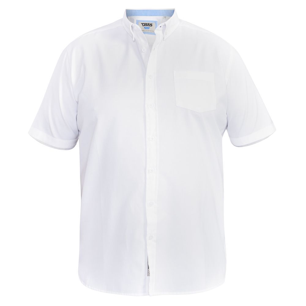 A11134XT Tall Fit D555 Oxford Short Sleeve Shirt (White)