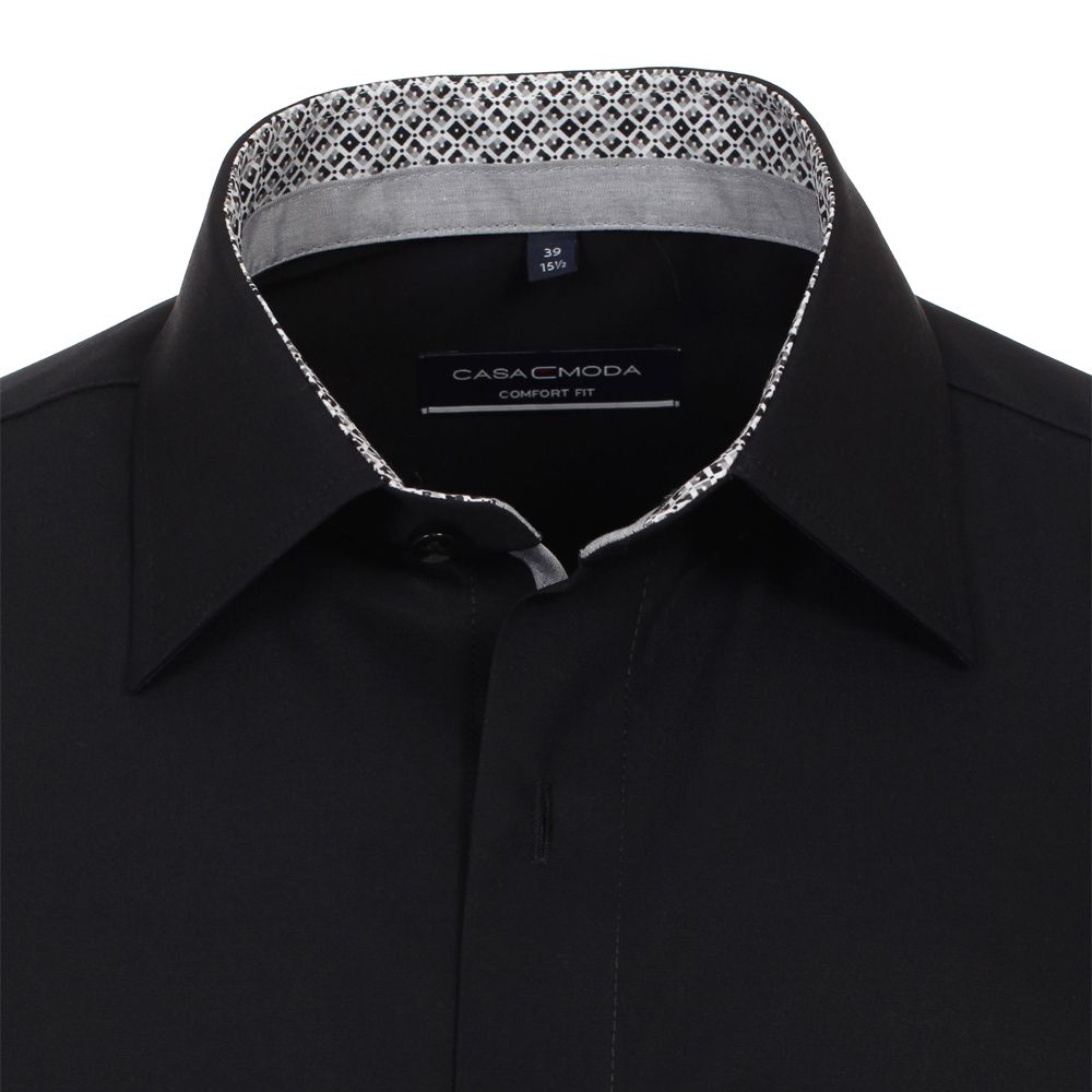 A11199XT Tall Fit Casamoda Premium Formal Shirt (Black)