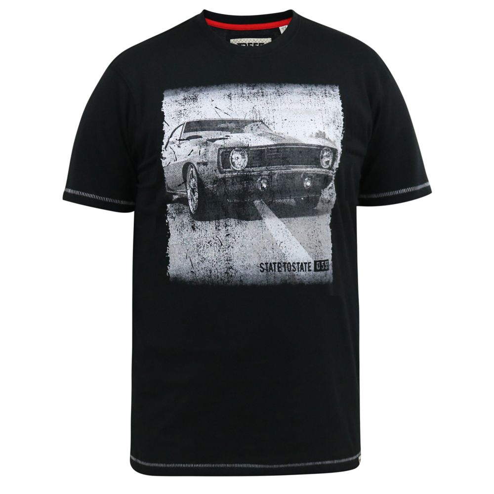 A11219XT Tall Fit D555 Retro Car Printed T-Shirt