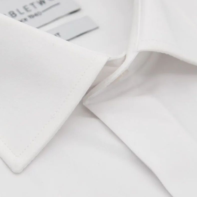 A11488XT Tall Fit Double Two Plain Front Dress Shirt