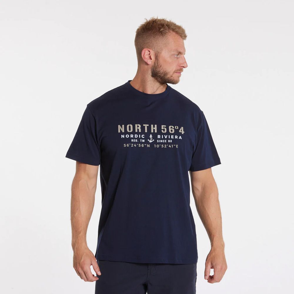 A11397XT Tall Fit North 56.4 Printed T-Shirt (Navy)