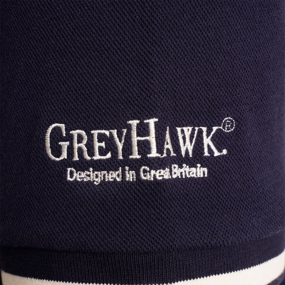 A11484XT Tall Fit Grey Hawk Pique Polo Shirt (Navy)