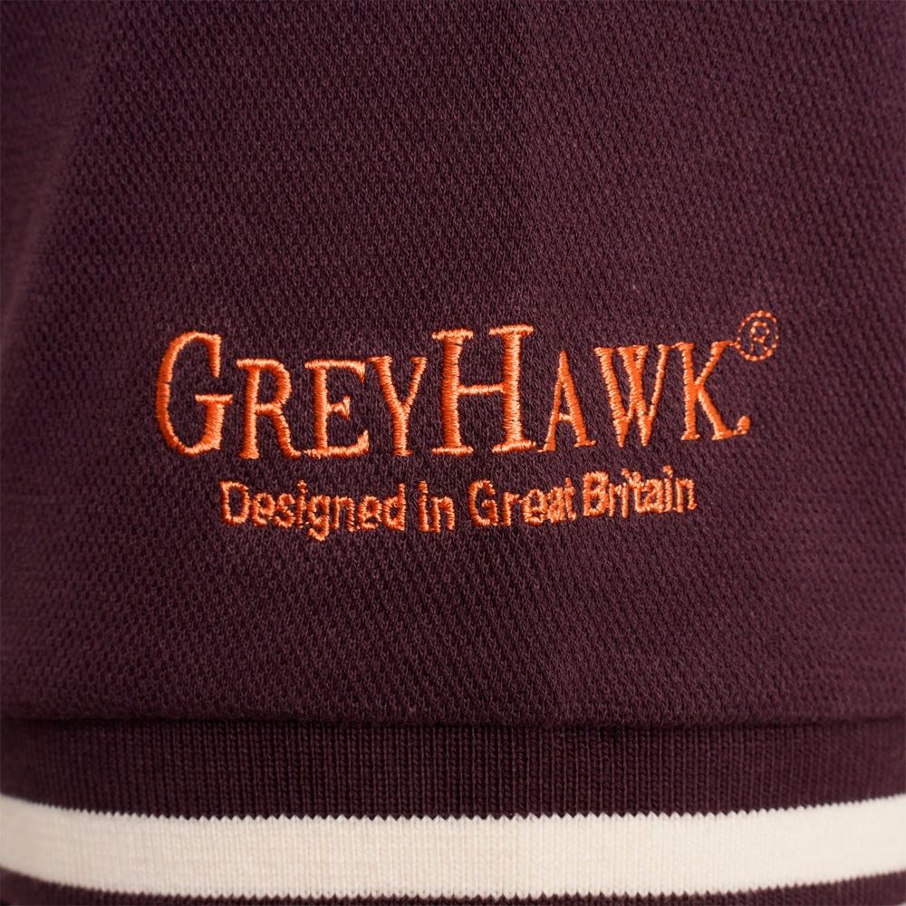 A11484XT Tall Fit Grey Hawk Pique Polo Shirt (Wine)
