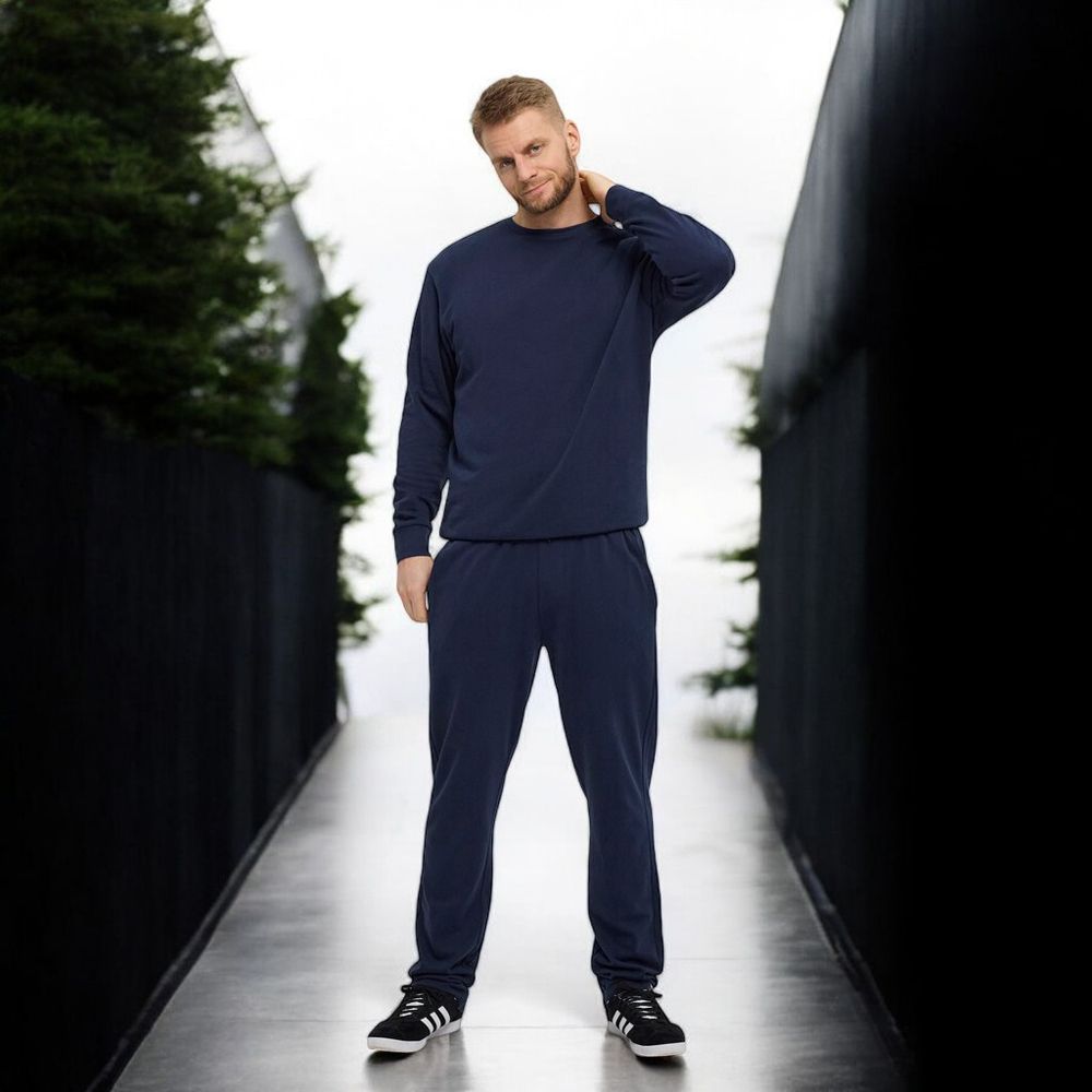 A11549XT Tall Fit North 56Denim Crew Neck Sweatshirt (Navy)