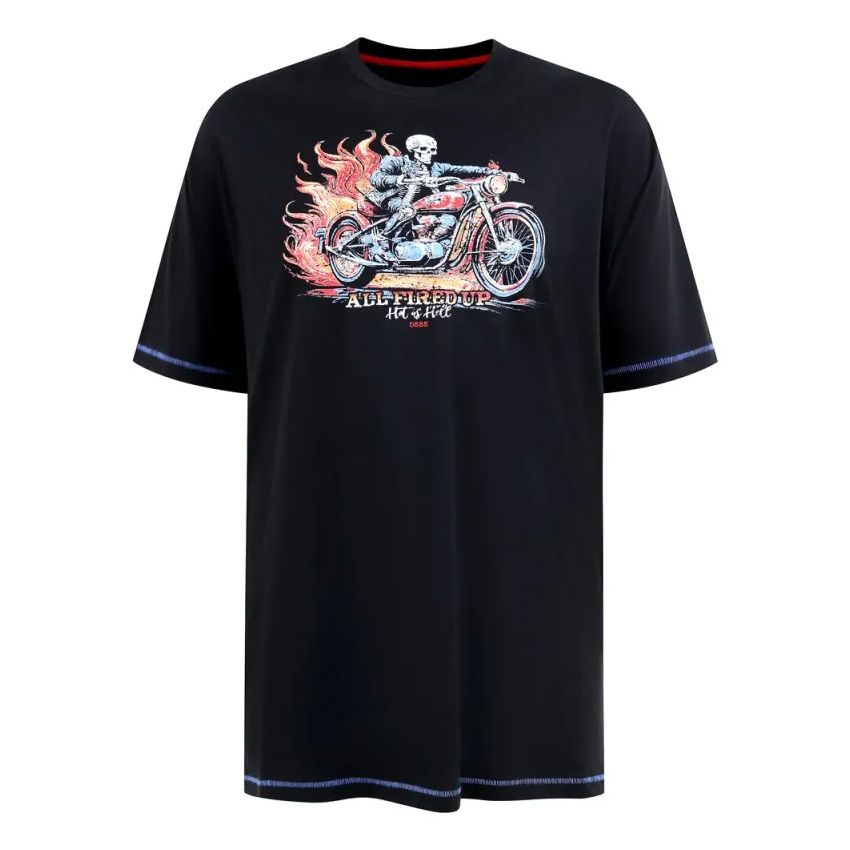 A11832XT Tall Fit D555 Motorbike Printed T-Shirt
