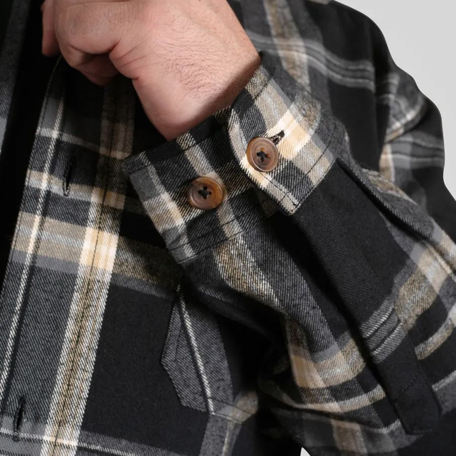 A11836XT Tall Fit D555 Twin Pocket Check Overshirt