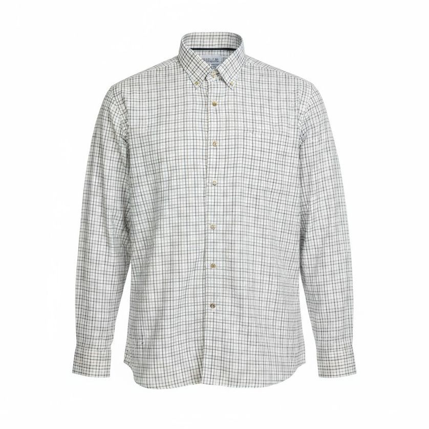A11864XT Tall Fit Double Two Tattersall Check Warm Handle Shirt