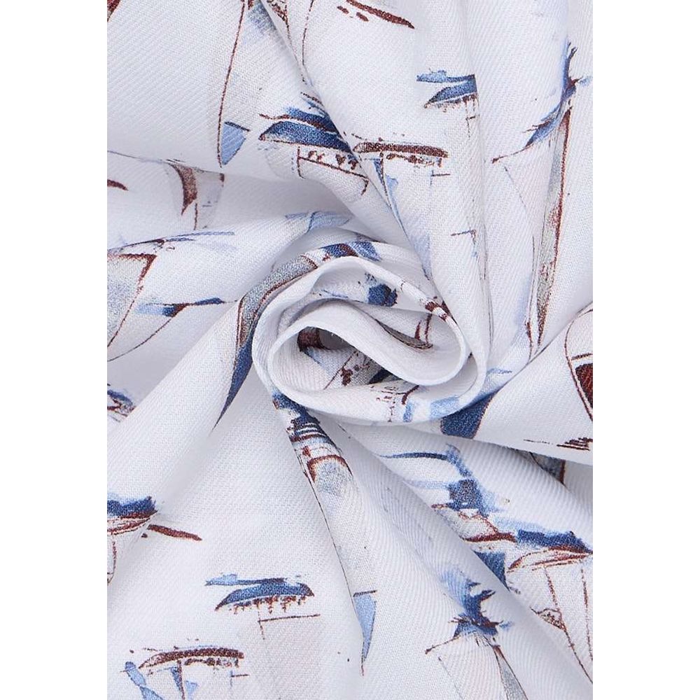 A11918XT Tall Fit Eterna Nautical Print Shirt (White)