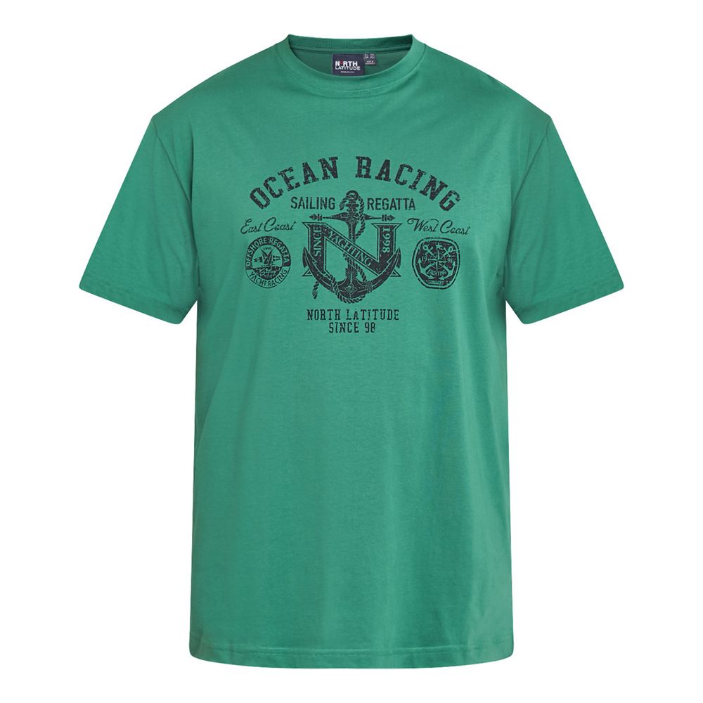 A11944XT Tall Fit North Latitude Ocean Racing T-Shirt (Green)