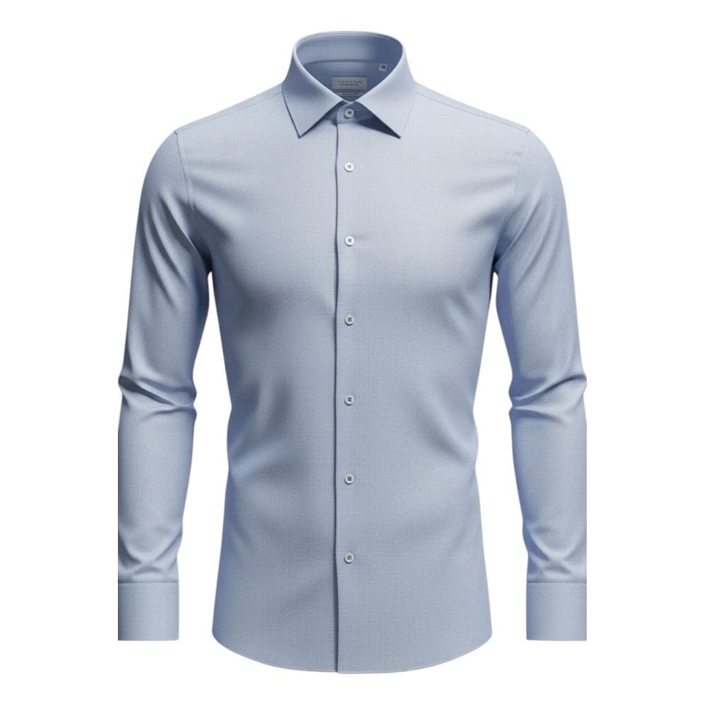 A11984XT Tall Fit Eterna Modern Fit Textured Shirt (Lt Blue)