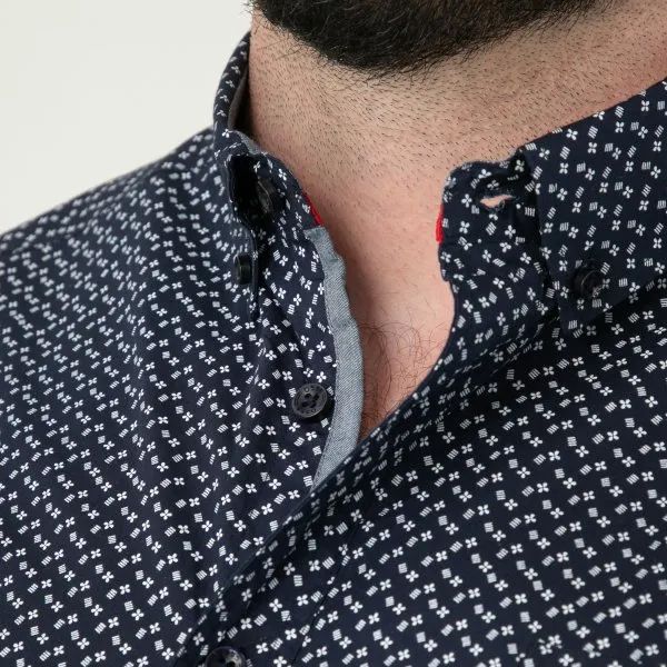 A12027XT Tall Fit D555 Short Sleeve Printed Shirt