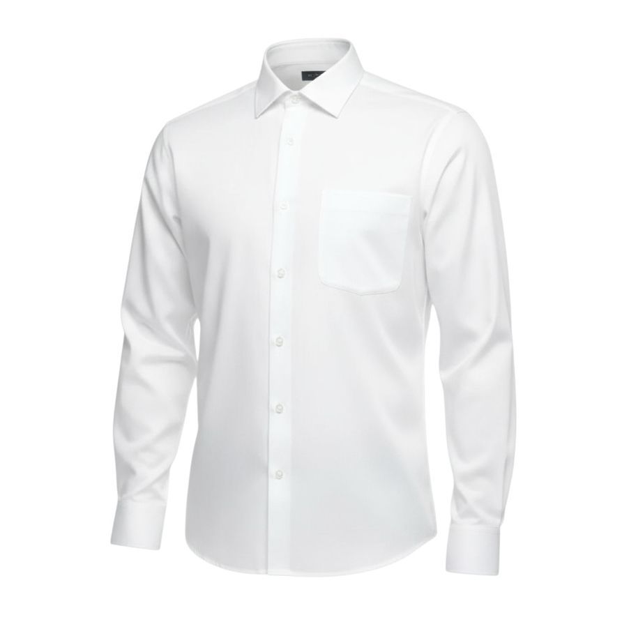 A6050XT Tall Fit Plain L/S Formal Shirt (White)