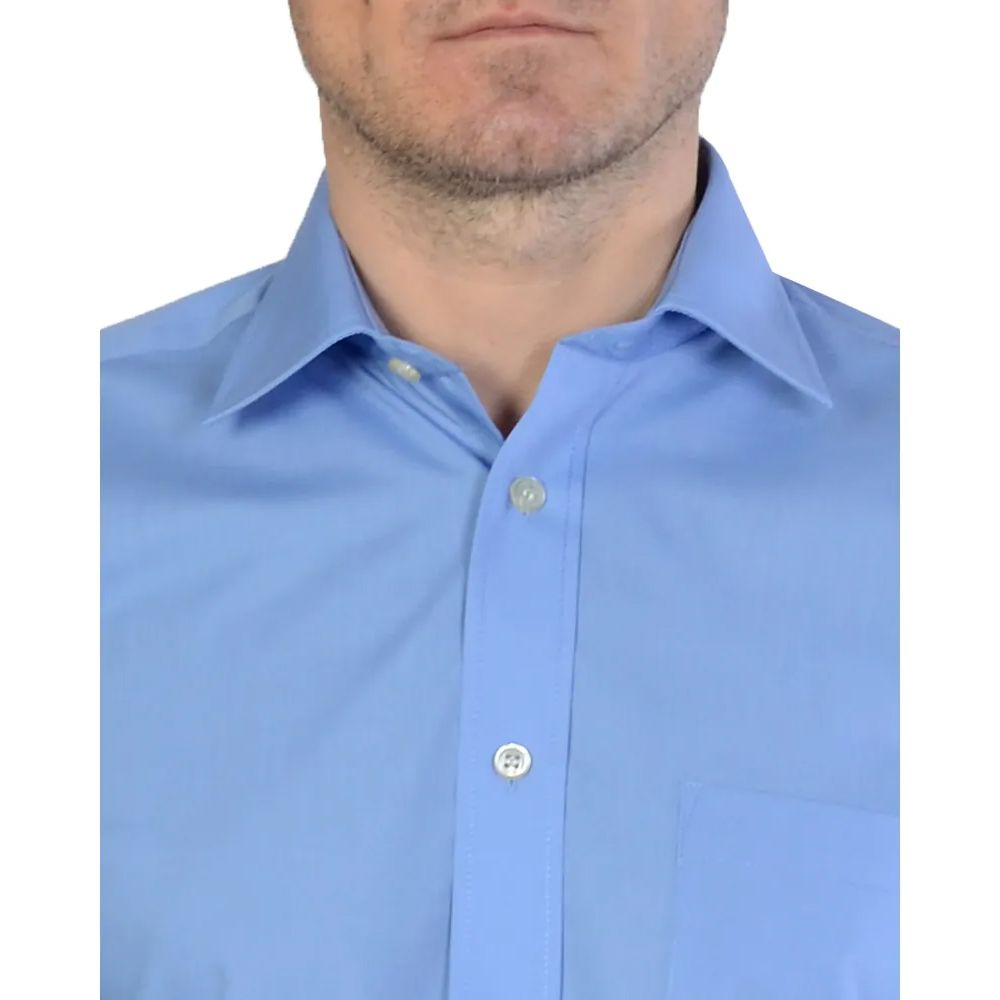 A6051XT Tall Fit Plain S/S Formal Shirt (Fresh Blue)