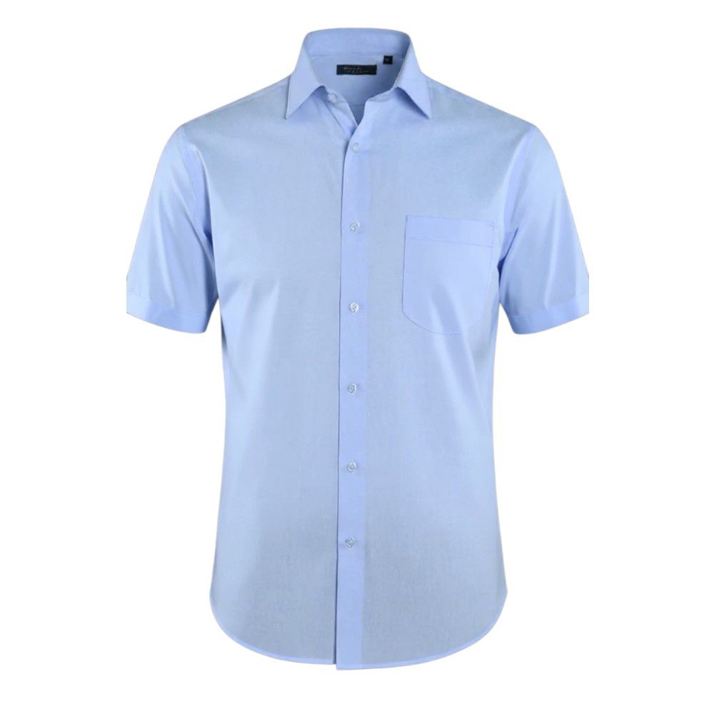 A6051XT Tall Fit Plain S/S Formal Shirt (Sky Blue)