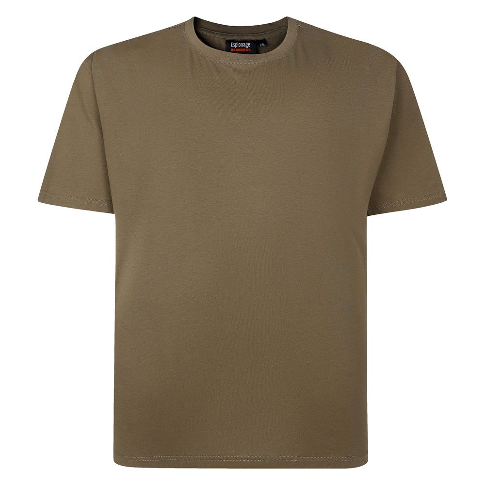 A6931XXT John Banks Plain Crew Neck T-Shirt (Khaki) 41" Length