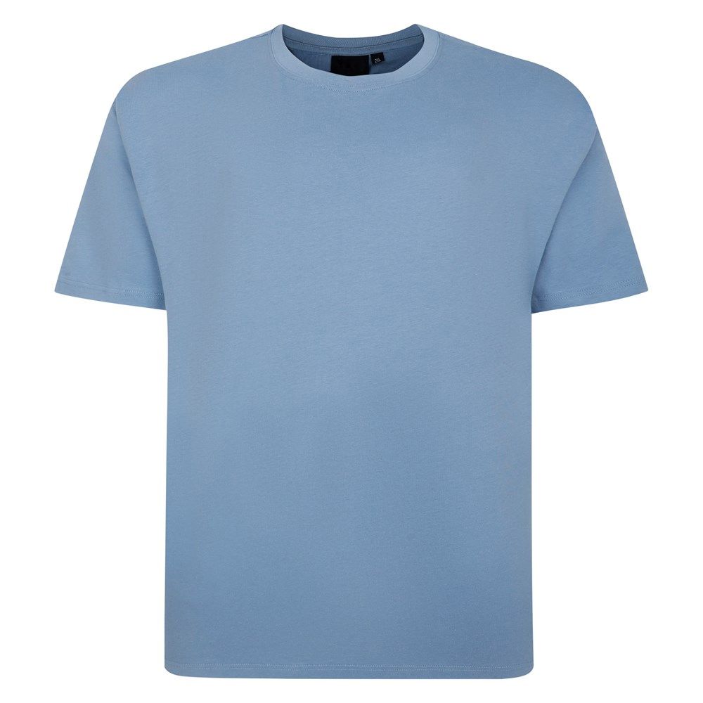 A6931XXT John Banks Plain Crew Neck T-Shirt (Blue) 41" Length
