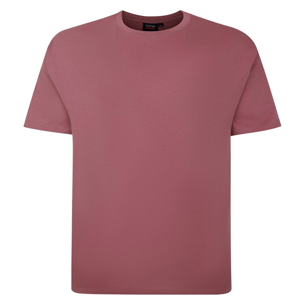 A6931XXT John Banks Plain Crew Neck T-Shirt (Dk Pink) 41" Length