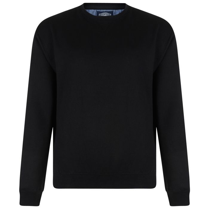 A8121XT Tall Fit Crew Neck Sweatshirt (Black)