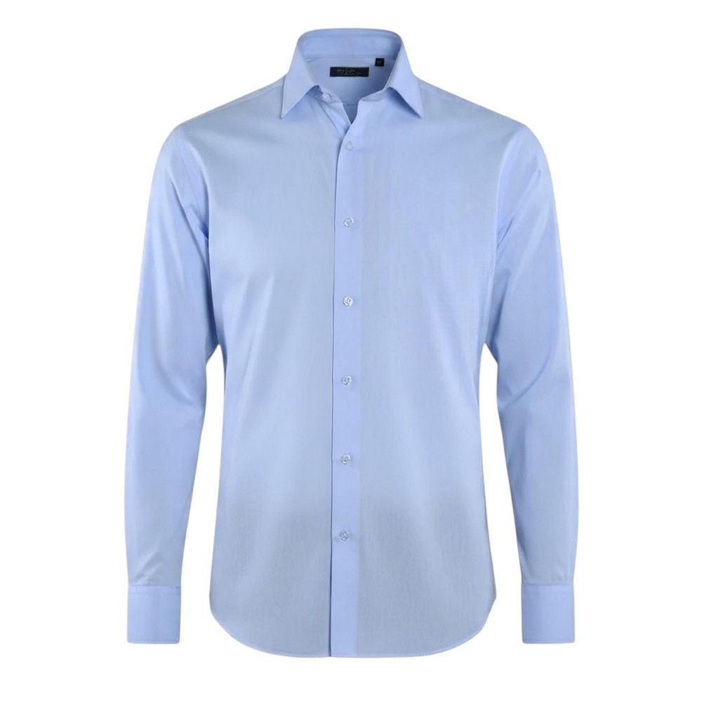 A9001XTS Slim Tall Fit Plain Shirt by Double Two (Sky Blue)