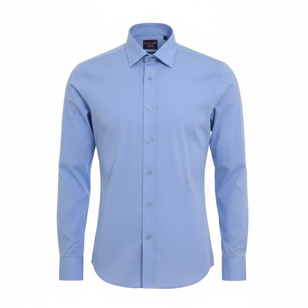 A9001XTS Slim Tall Fit Plain Shirt by Double Two (Fresh Blue)