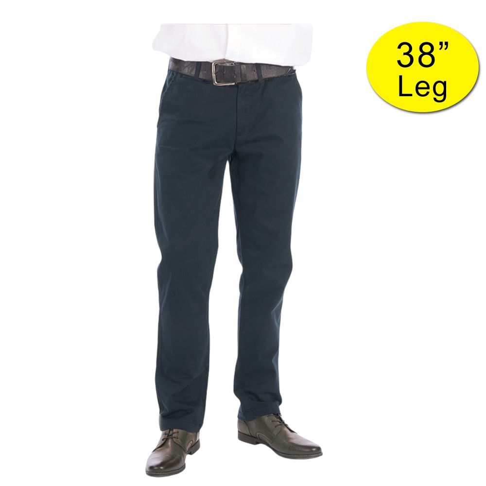 B1014XT Tall Fit Ed Baxter Stretch Chino Trousers (Black)