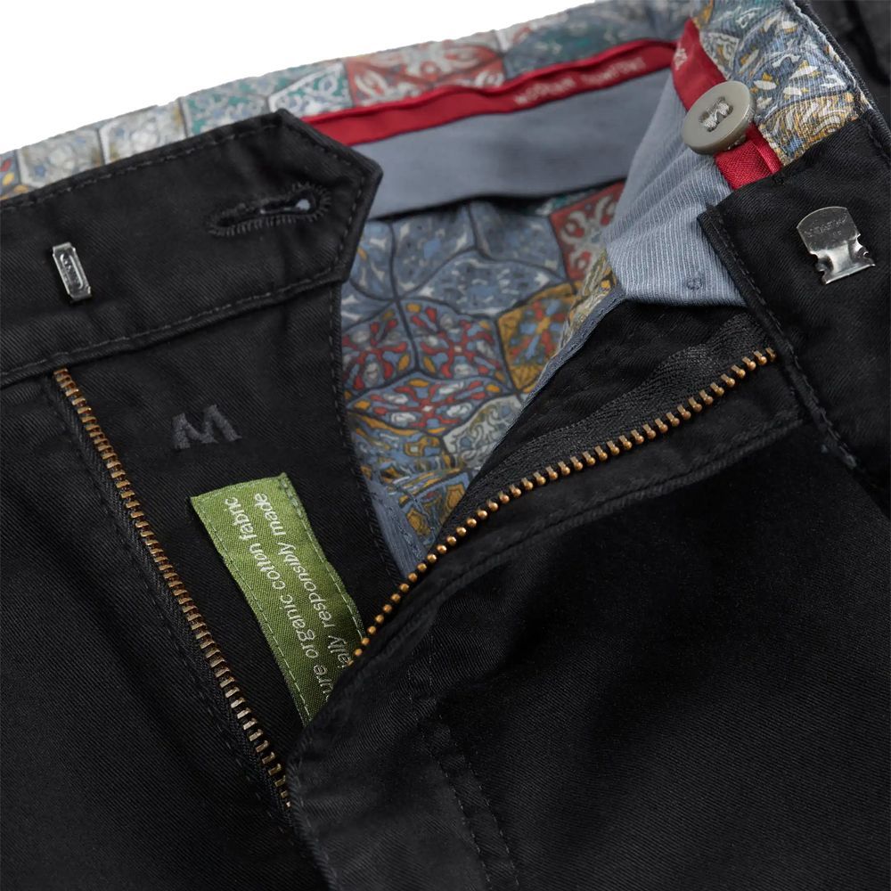 B1066XT Tall Fit Meyer Stretch Chino Trouser - Black