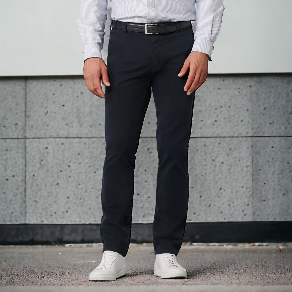 B1066XT Tall Fit Meyer Stretch Chino Trouser - Navy