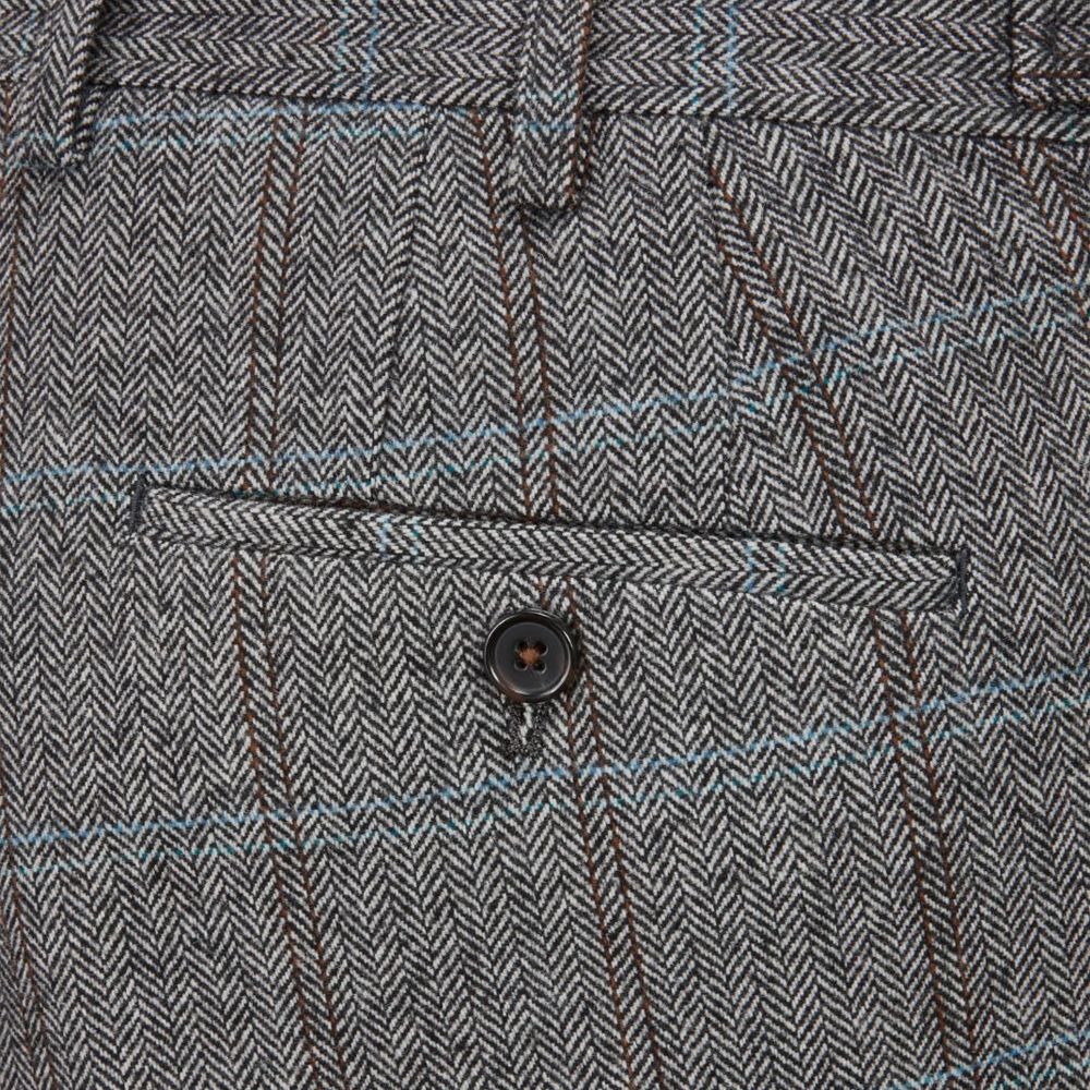 B1175XT Tall Fit Skopes Rowan Herringbone Check Suit Trousers