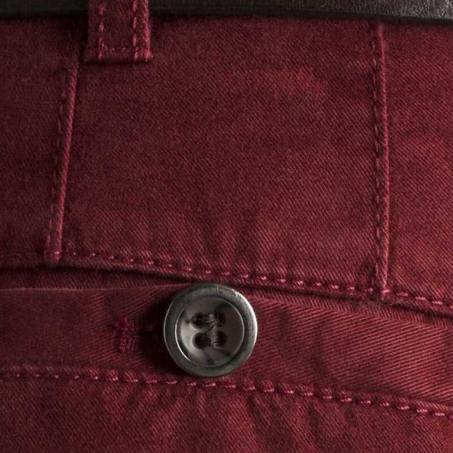 B1066XT Tall Fit Meyer Stretch Chino Trouser - Burgundy