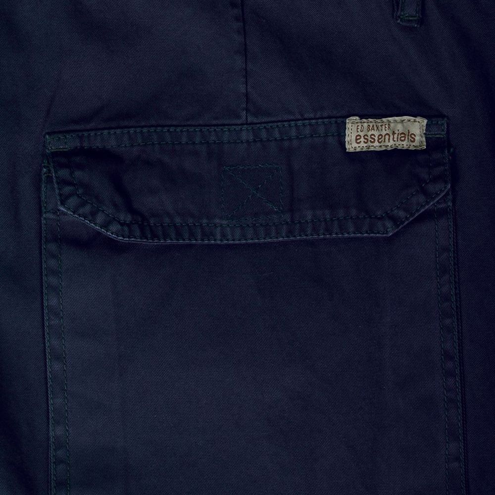 C657XT Tall Fit Ed Baxter Super Loose Combat Trousers (Navy)