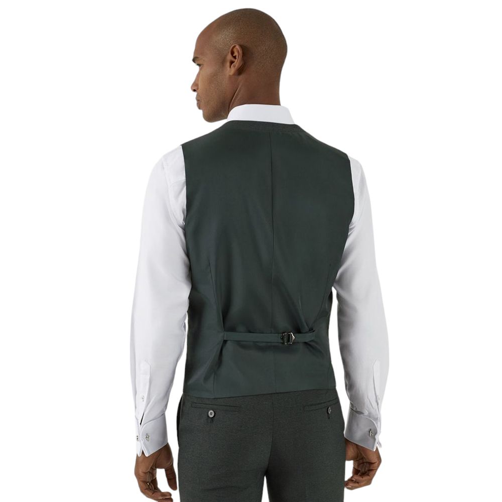 D6085XT Tall Fit Skopes Harcourt Green Tweed Waistcoat
