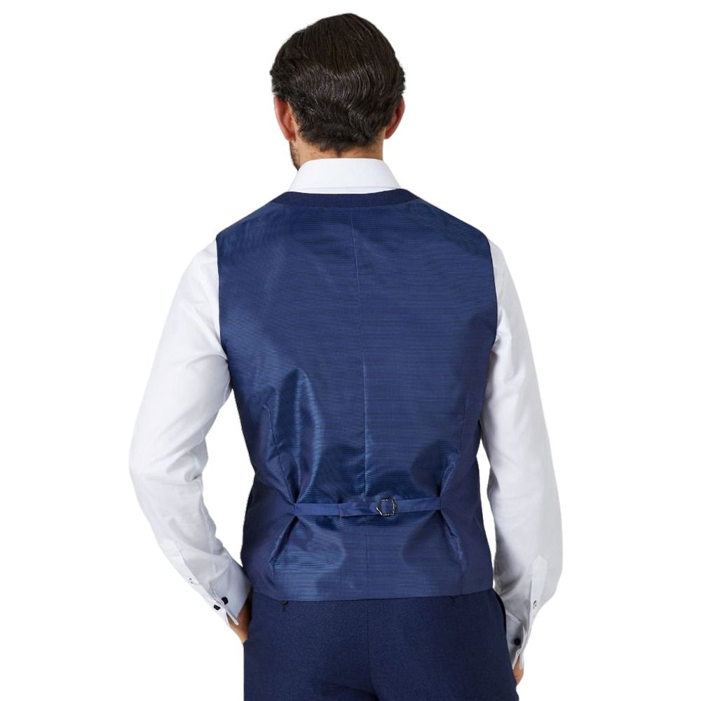 D6085XT Tall Fit Skopes Harcourt Navy Tweed Waistcoat