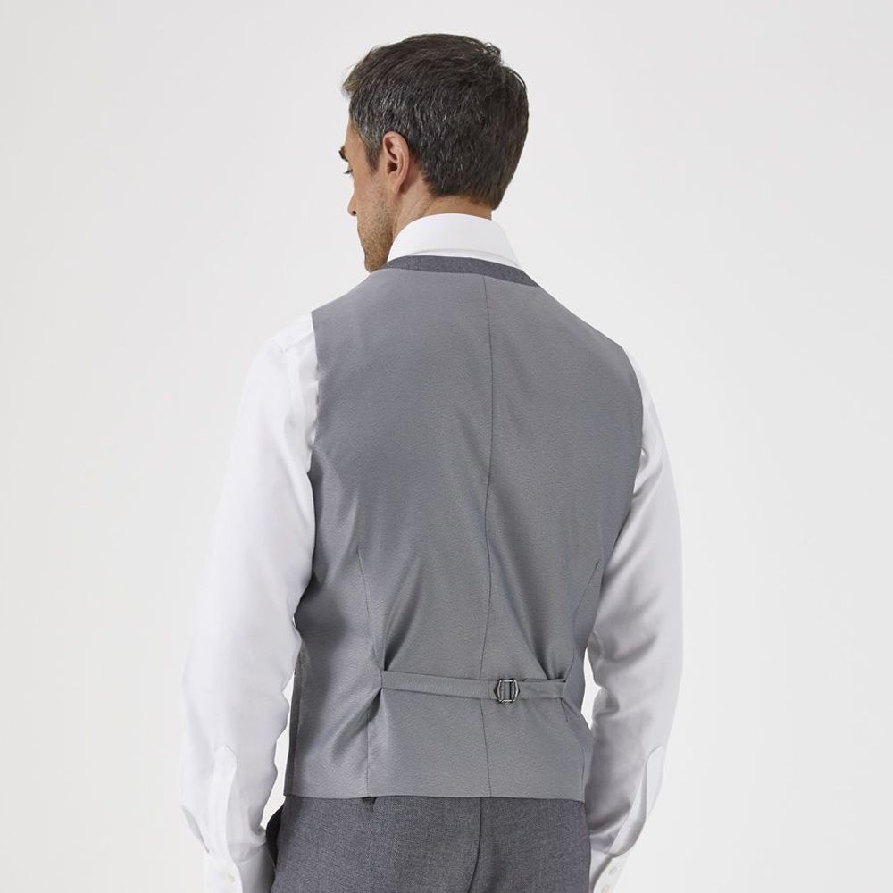 D6085XT Tall Fit Skopes Harcourt Silver Tweed Waistcoat