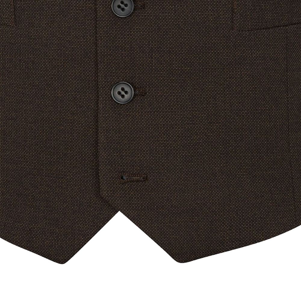 D6085XT Tall Fit Skopes Harcourt Brown Tweed Waistcoat
