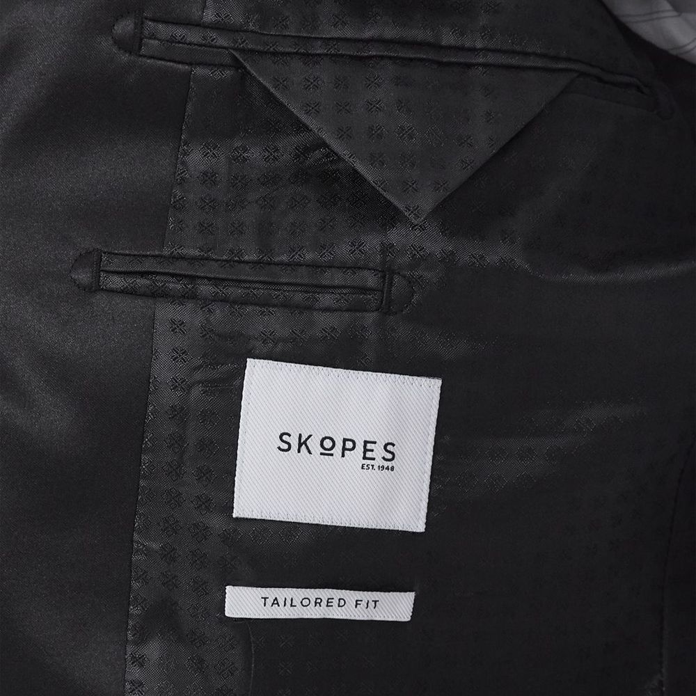 D6290XT Tall Fit Skopes Westwood Black Paisley Velvet Jacket