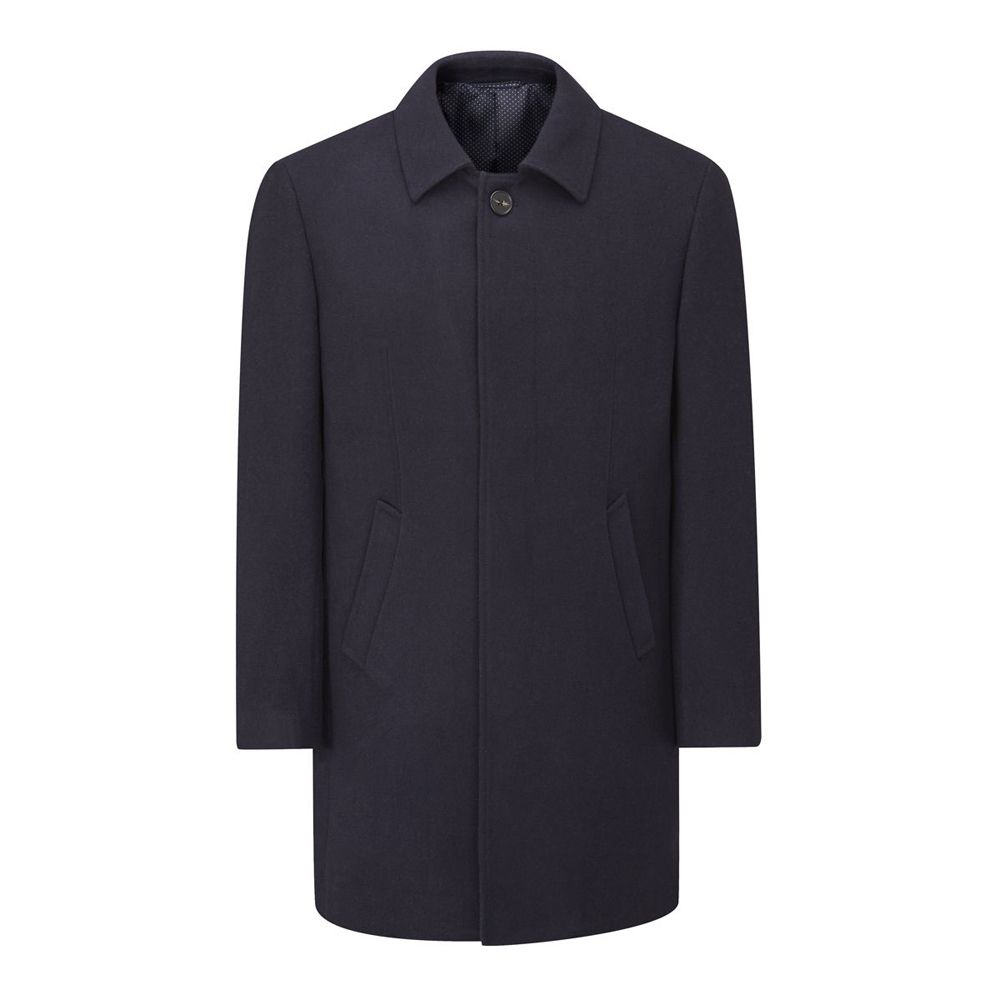 D6450XT Tall Fit Skopes Aldgate Long Overcoat (Navy)