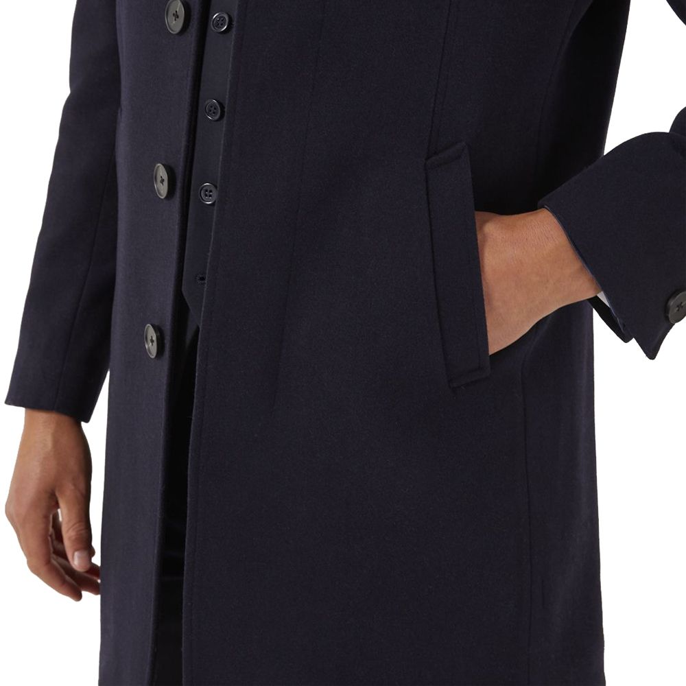 D6450XT Tall Fit Skopes Aldgate Long Overcoat (Navy)