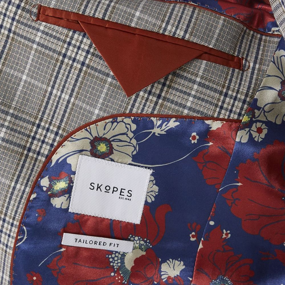 D6551XT Tall Fit Skopes Whittington Check Suit Jacket