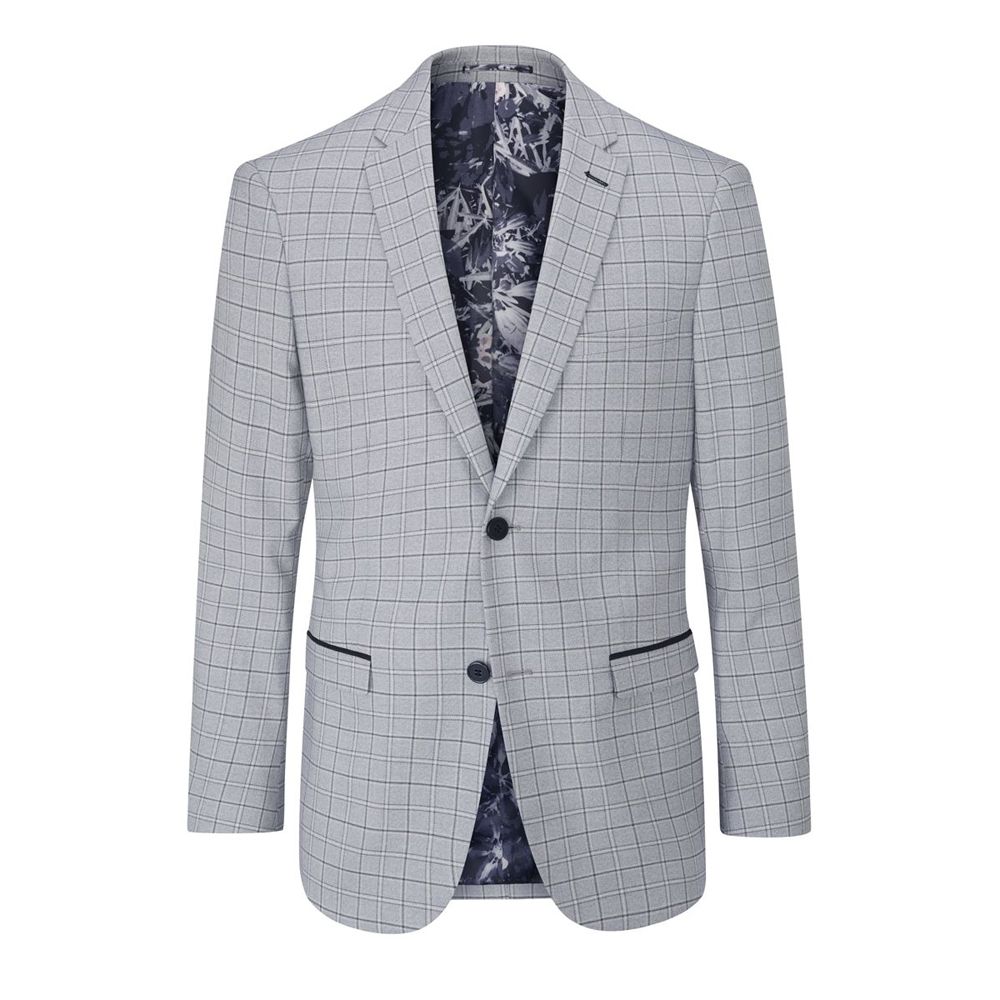 D6663XT Tall Fit Skopes Brook Check Suit Jacket