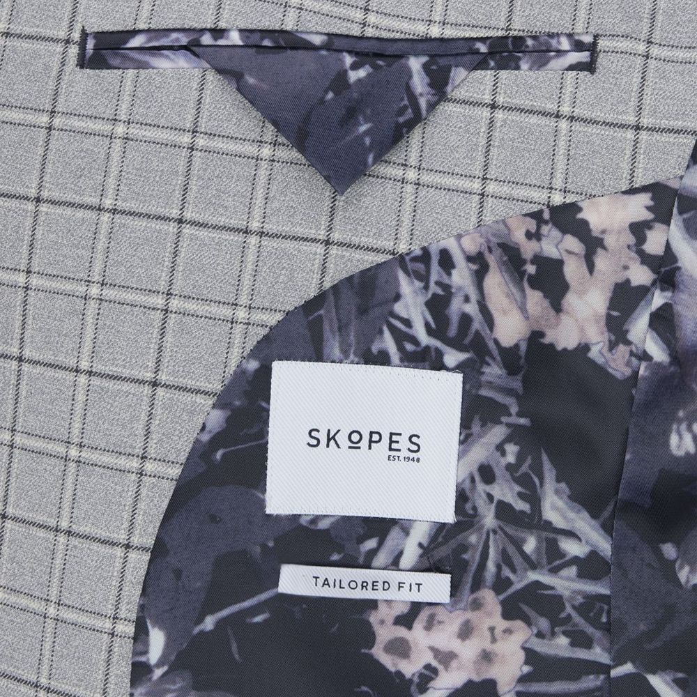 D6663XT Tall Fit Skopes Brook Check Suit Jacket