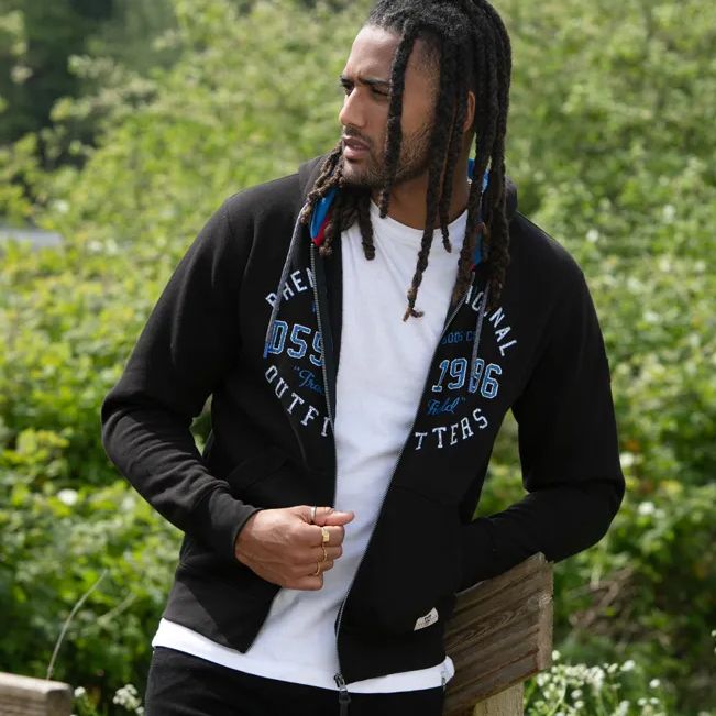 D6718XT Tall Fit D555 Printed Hooded Top