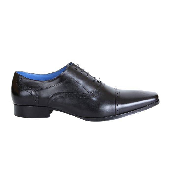 H1399 Roamers Brogue Lace Up Shoe (Black)